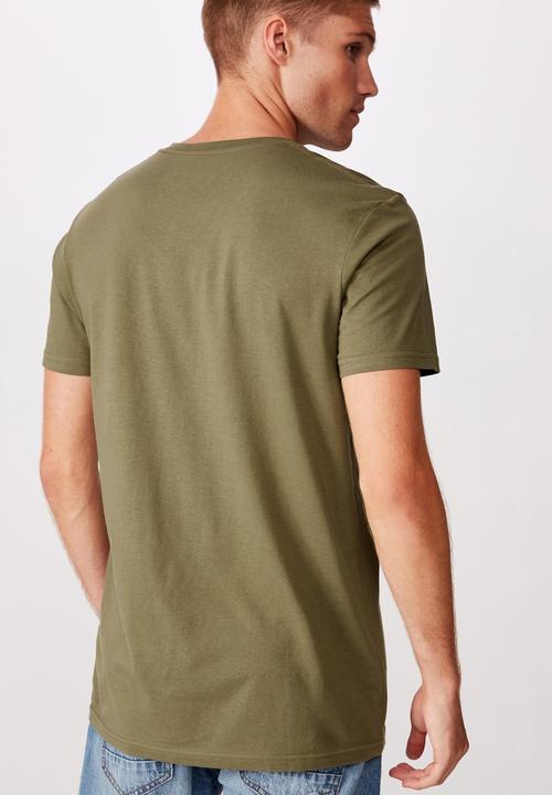 Cotton On - Essential vee neck - khaki