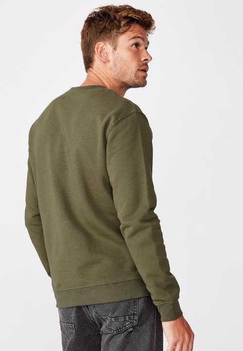 Cotton On - Essential crew fleece - khaki