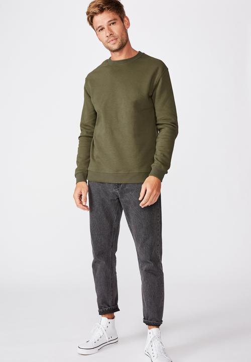Cotton On - Essential crew fleece - khaki