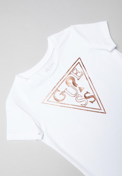 GUESS - Short sleeve alice tri tee - white