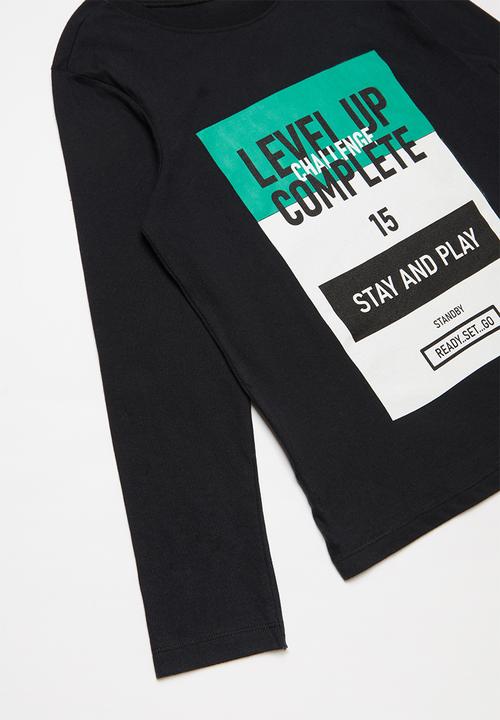 Rebel Republic - Level up graphic tee - black