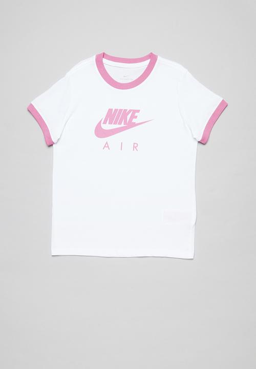 pink and white nike outfit