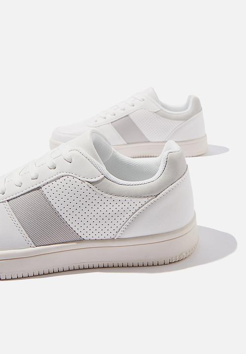 Cotton On - Alba retro low rise - white & grey