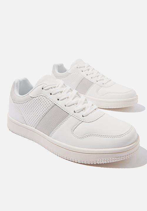 Cotton On - Alba retro low rise - white & grey