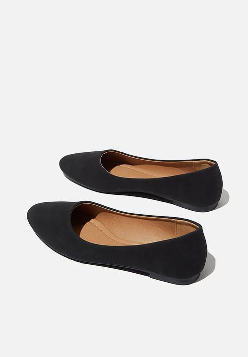Cotton On - Essential Candice ballet - black nubuck
