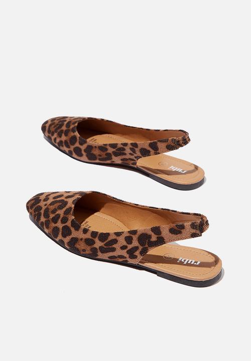 Cotton On - Essential lili square toe slingback - animal micro