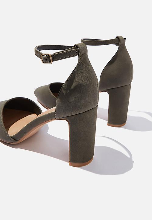 Cotton On - Jeanne closed toe heel - khaki