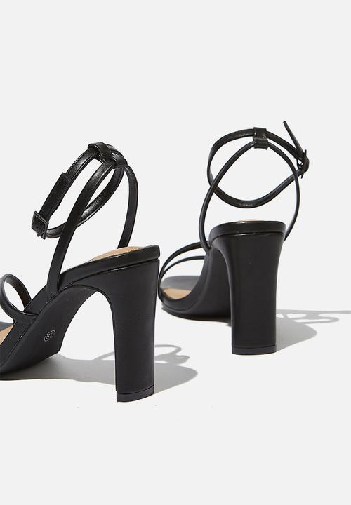 Cotton On - Lorinda strappy heel - black