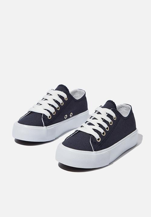 Cotton On - Classic platform lace up - navy