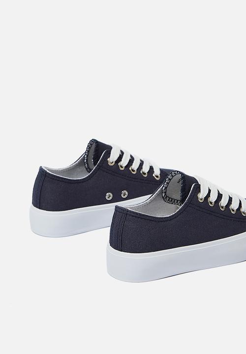 Cotton On - Classic platform lace up - navy