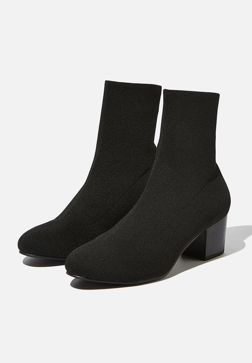 Cotton On - Thrills sock boot  - black