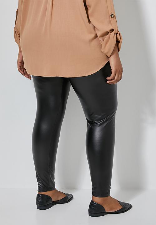 Superbalist - Wet look leggings (plus) - black