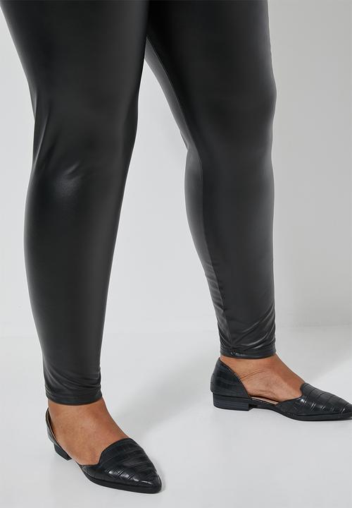 Superbalist - Wet look leggings (plus) - black