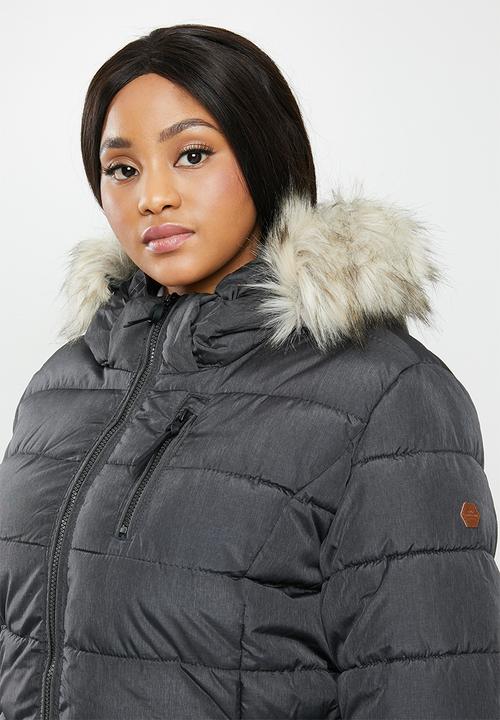 Carmakoma - Plus carnorth nylon coat - grey