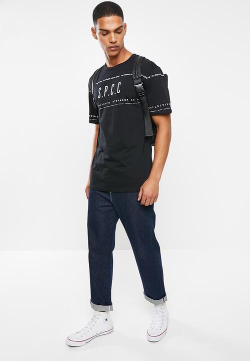 S.P.C.C - Thiago fashion fit tee - black