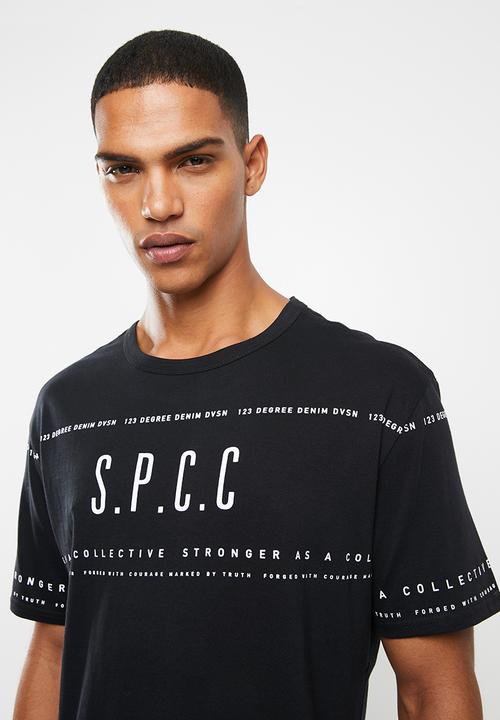 S.P.C.C - Thiago fashion fit tee - black
