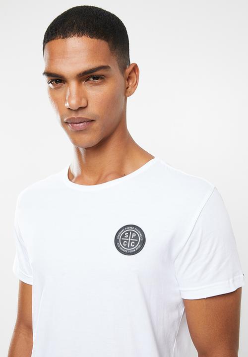 S.P.C.C - Kapital scooped hem logo tee - white