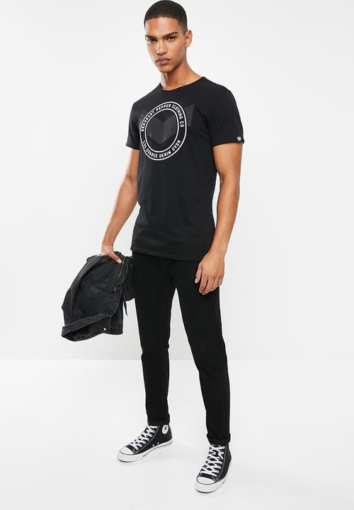 S.P.C.C - Barrow straight hem logo tee - black