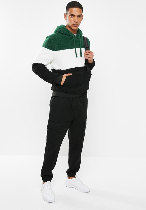 Brave Soul - Droneb cb borg hoodie - multi 