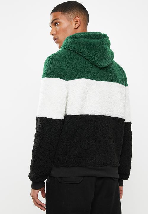 Brave Soul - Droneb cb borg hoodie - multi 