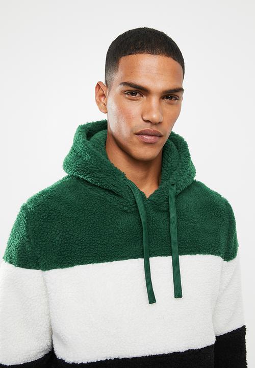 Brave Soul - Droneb cb borg hoodie - multi 