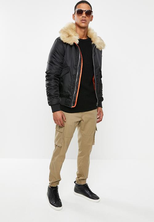 Brave Soul - Eastcott bomber jacket - black