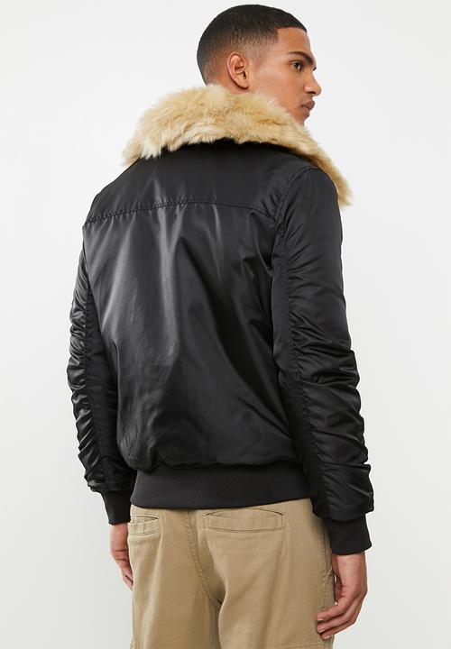 Brave Soul - Eastcott bomber jacket - black