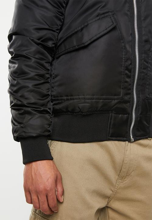 Brave Soul - Eastcott bomber jacket - black