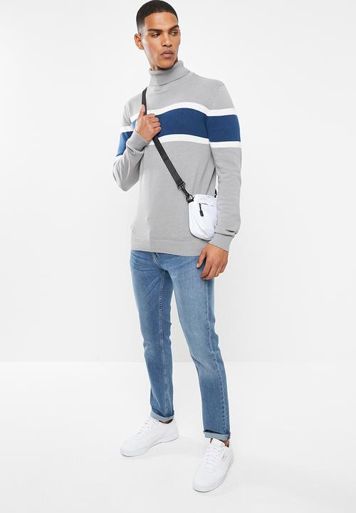 Brave Soul - Caldwell colour block knitwear - multi