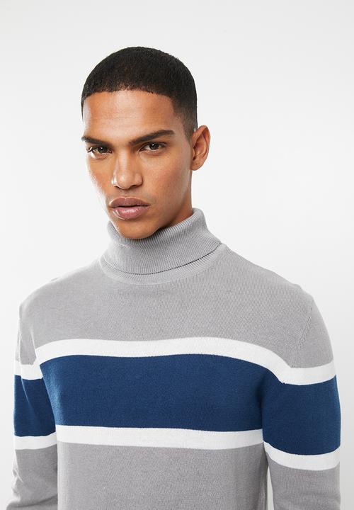 Brave Soul - Caldwell colour block knitwear - multi