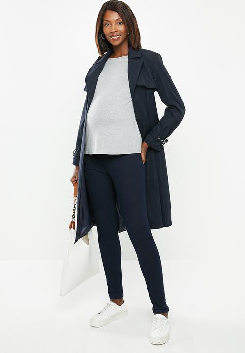 edit Maternity - Maternity Ls boat neck tee - grey melange