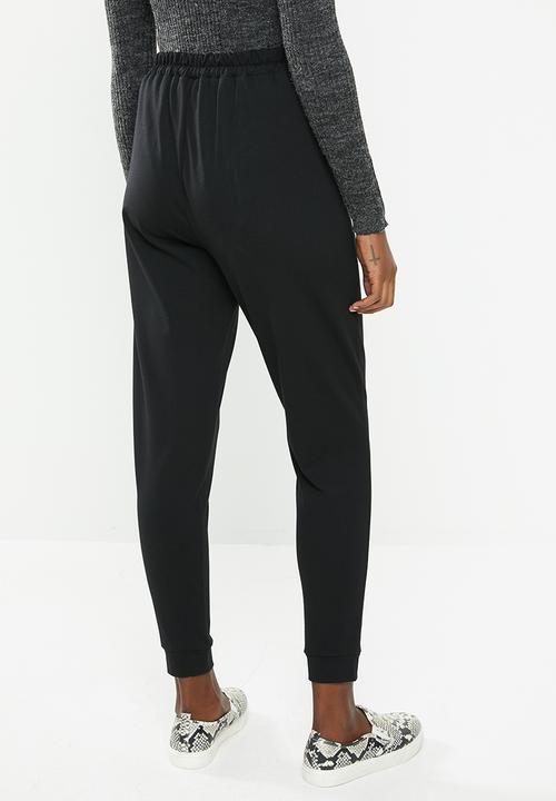 edit - Ponti knit jogger - black