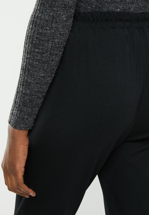edit - Ponti knit jogger - black