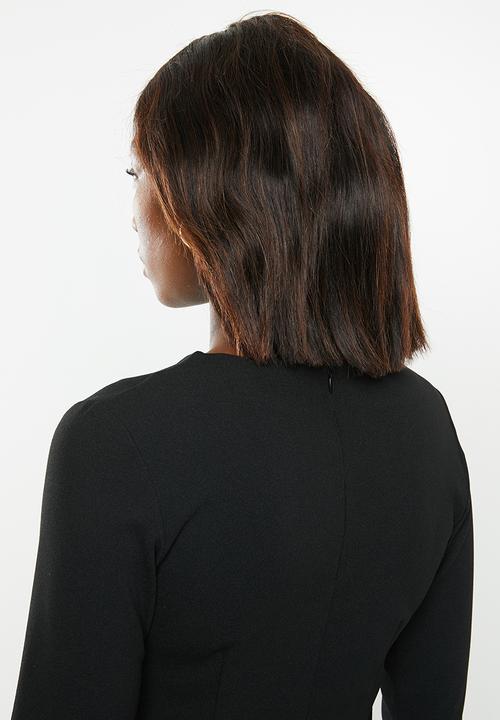 edit - Midi suit dress - black
