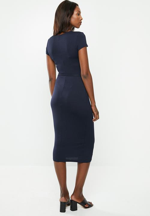 edit - Midi bodycon - navy