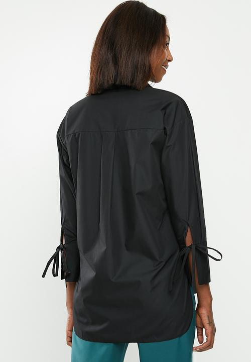 edit - Cotton shirt - black