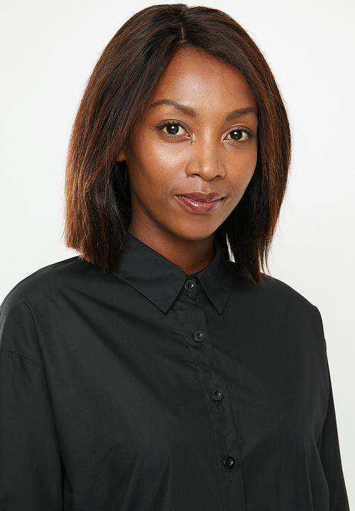edit - Cotton shirt - black