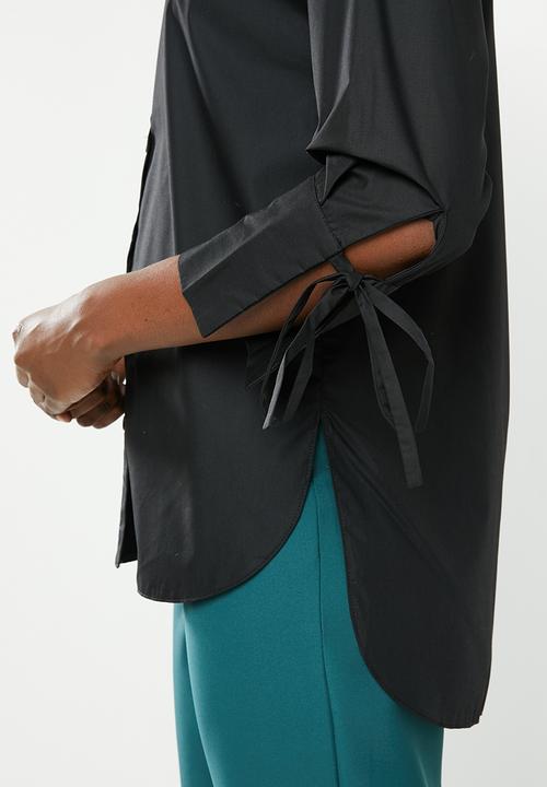 edit - Cotton shirt - black