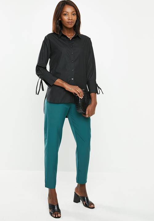 edit - Cotton shirt - black