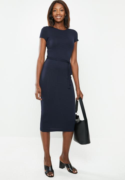 edit - Midi bodycon - navy