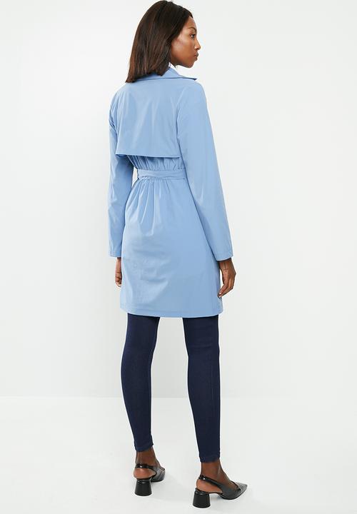 edit - Lightweight Belted Jacket - blue