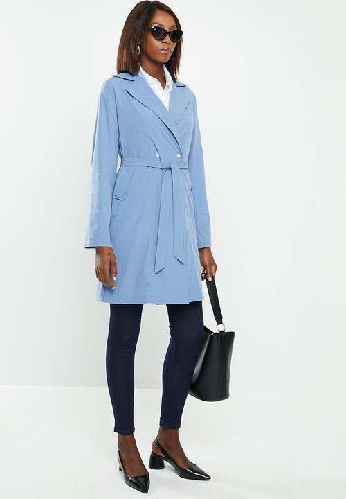 edit - Lightweight Belted Jacket - blue