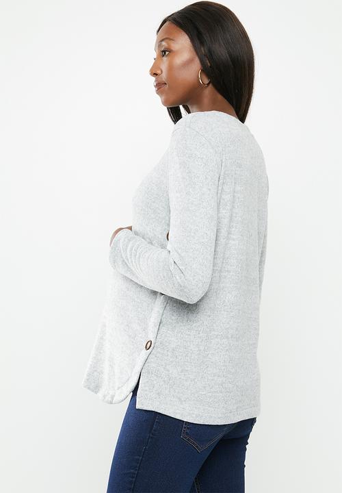 Superbalist - Side button jersey - grey 