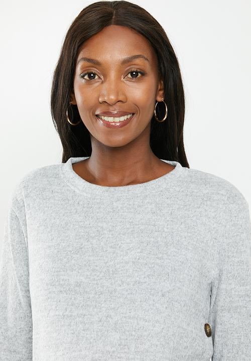 Superbalist - Side button jersey - grey 