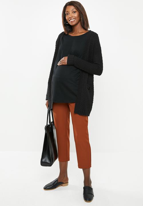 edit Maternity - Maternity Volume knit top - black