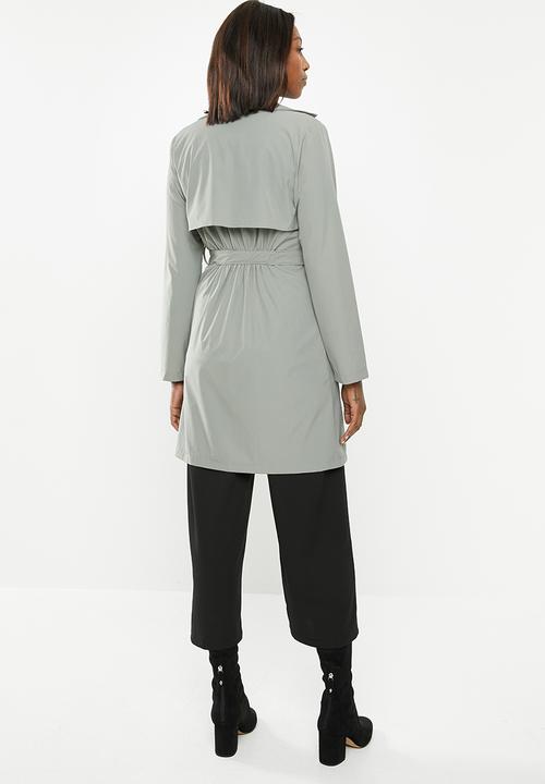 edit - Lightweight Belted Jacket - sage 