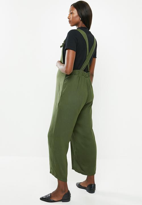 Superbalist - Soft tie jumpsuit - khaki