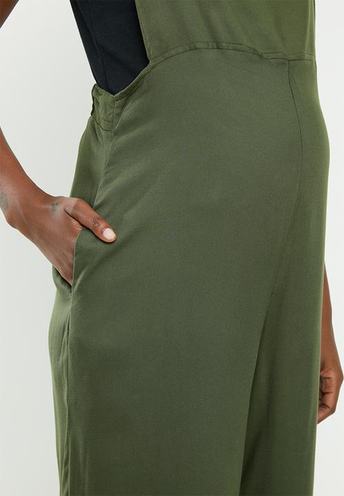 Superbalist - Soft tie jumpsuit - khaki
