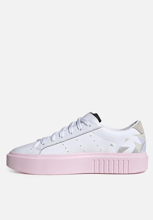 adidas Originals - Sleek Super - white / grey / true pink