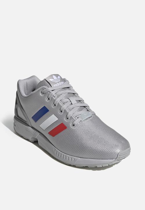 adidas Originals - ZX Flux - grey / white / team royal blue